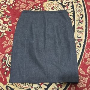 Express Gray Pencil Skirt Knee-Length Workwear